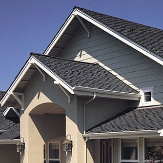 Completed shingle roof